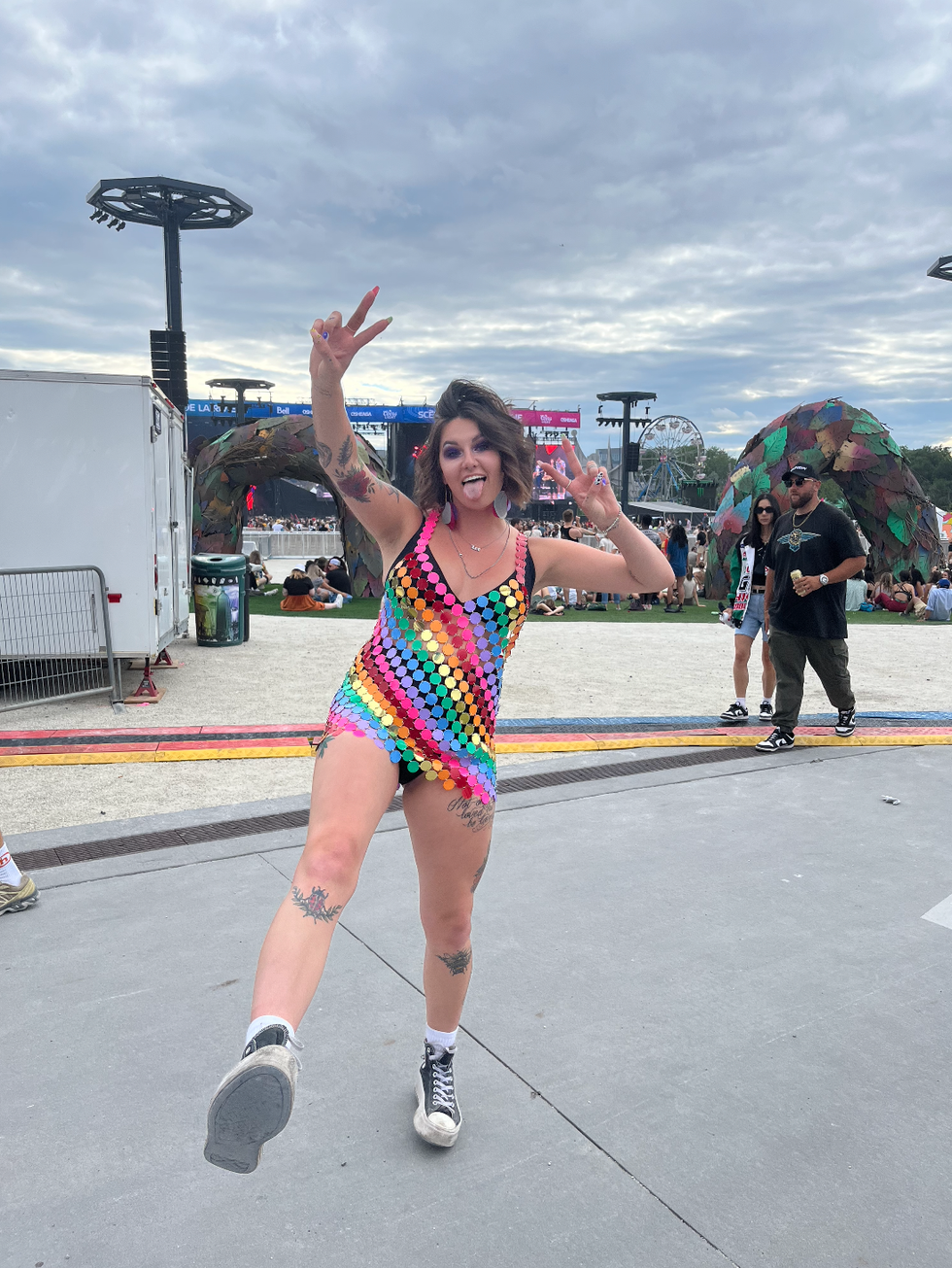 Festivali\u00e8re \u00e0 Osheaga 2022.