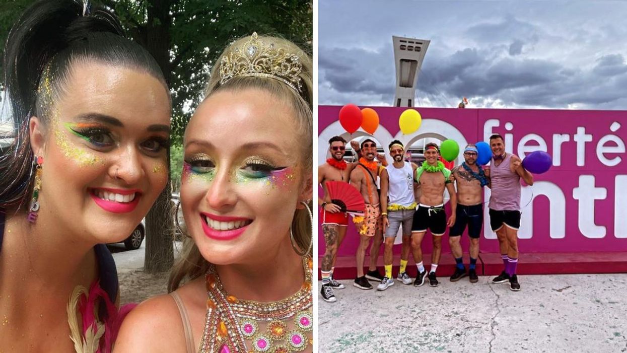 Festivaliers et festivalières à la Fierté Montréal.