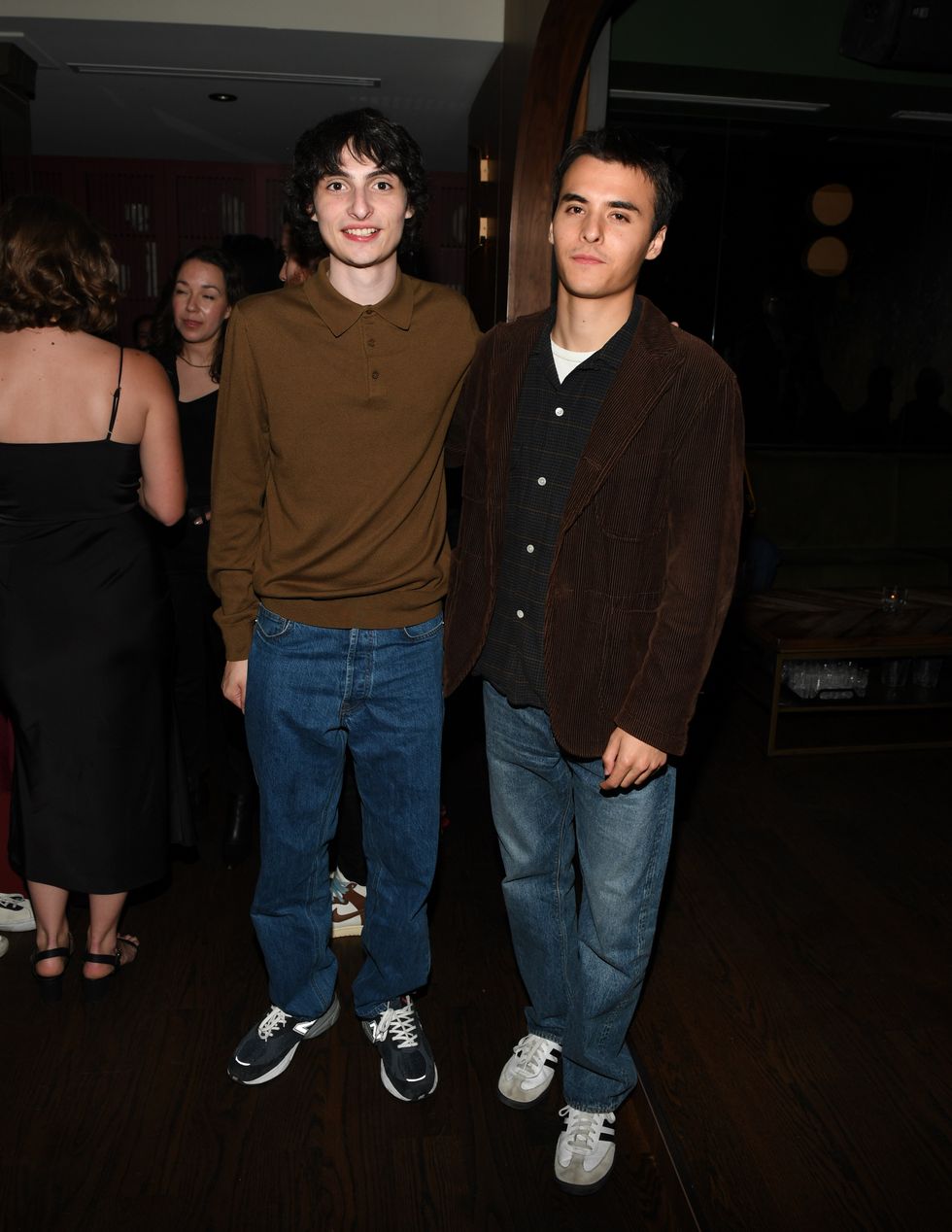 Finn Wolfhard and Billy Bryk at a TIFF party in Toronto on September 9, 2023.