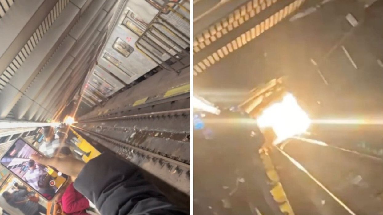 Fire at Bloor Station's Tracks. 