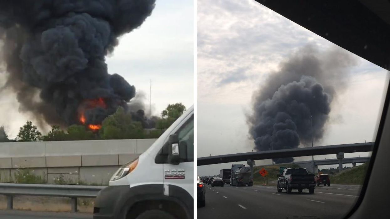 Fire from Highway 401.