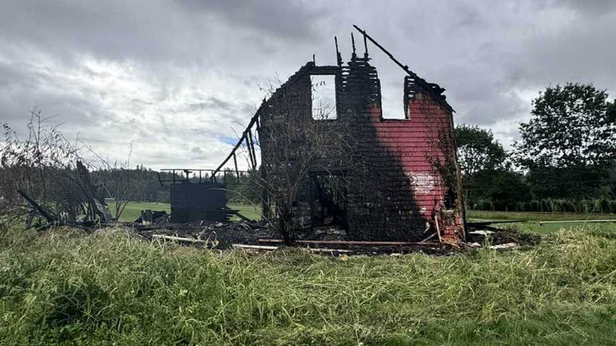 Fire wrecks B.C.'s historic Little Red House