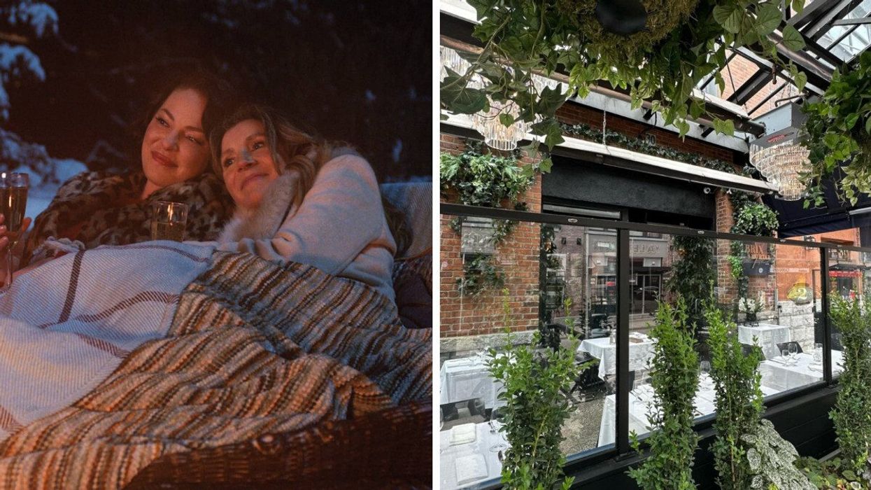 Firefly Lane show on Netflix. Right: A restaurant in Vancouver.