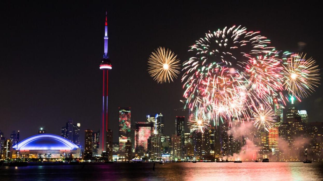 Fireworks over Toronto.