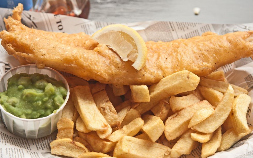 Fish and chips.