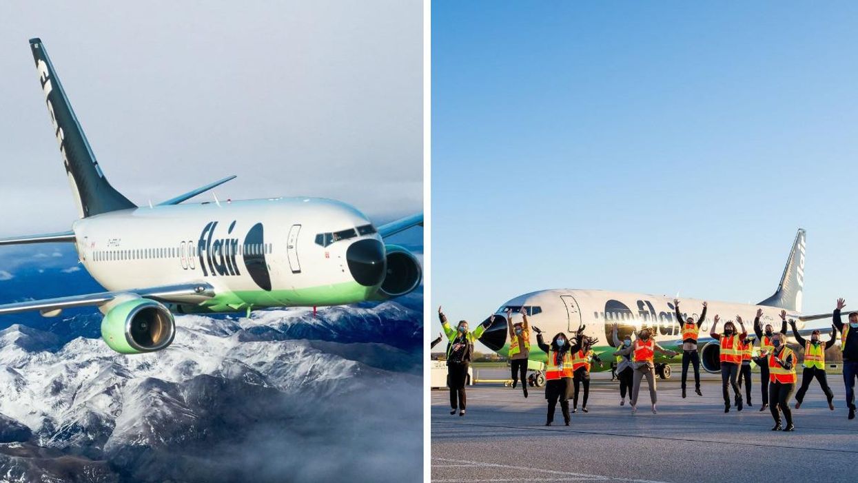 Flair Airlines airplanes.