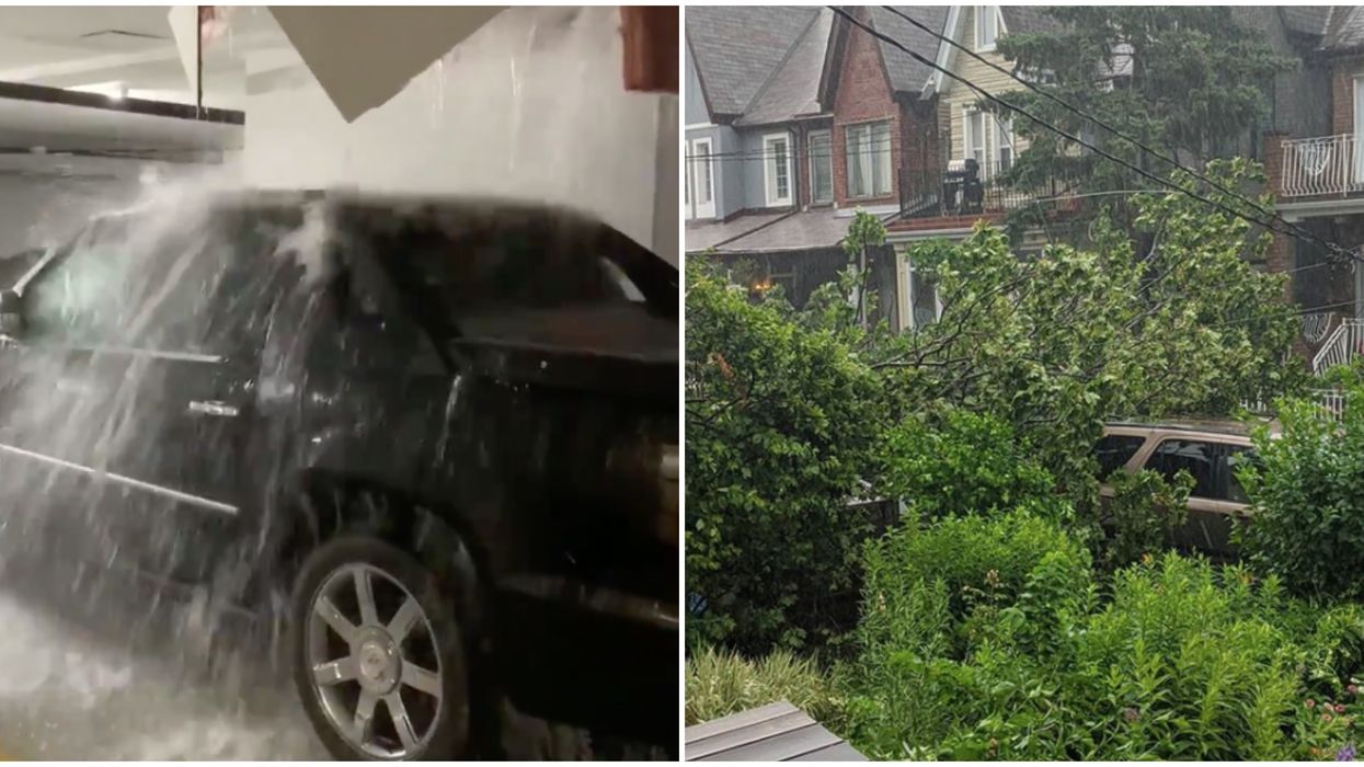 Flash Flooding In Toronto Is Trapping Cars And Closing Off Streets As Storm Hits