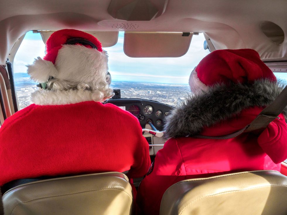 flight with santa