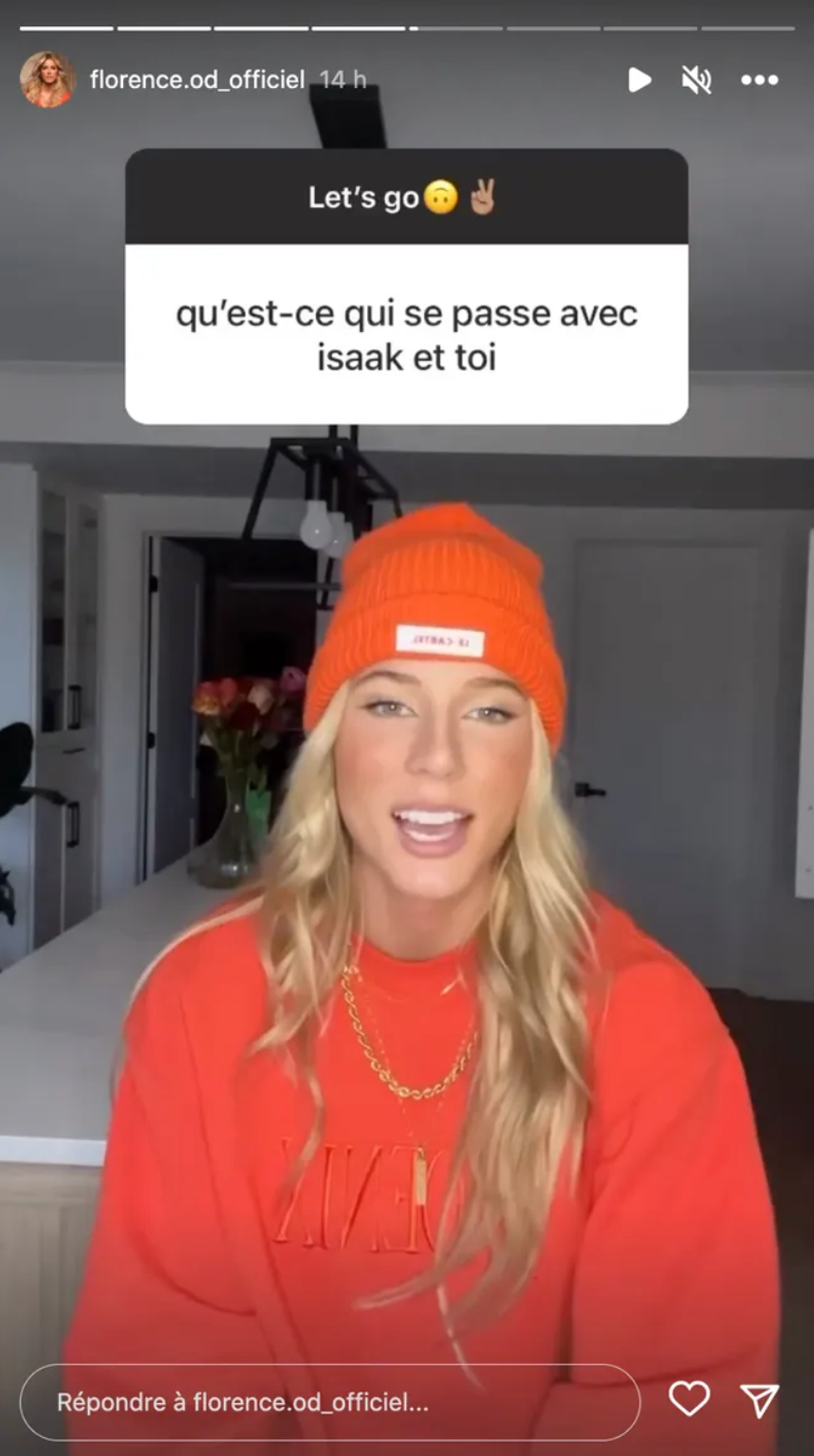 Florence confirme qu'elle est c\u00e9libataire.