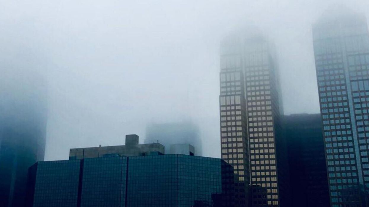 Fog in Calgary.