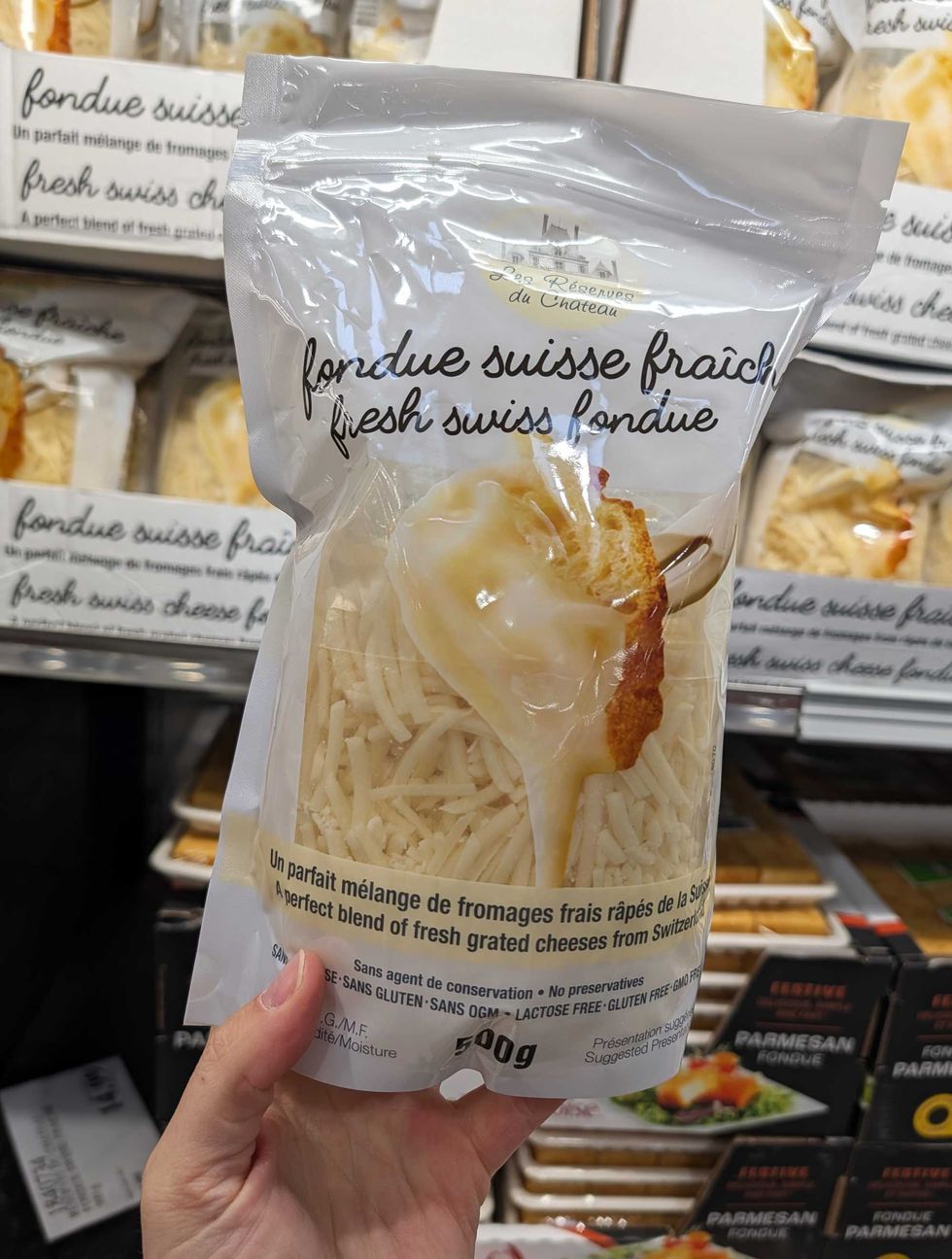 Fondue suisse fra\u00eeche Les r\u00e9serves du Ch\u00e2teau.