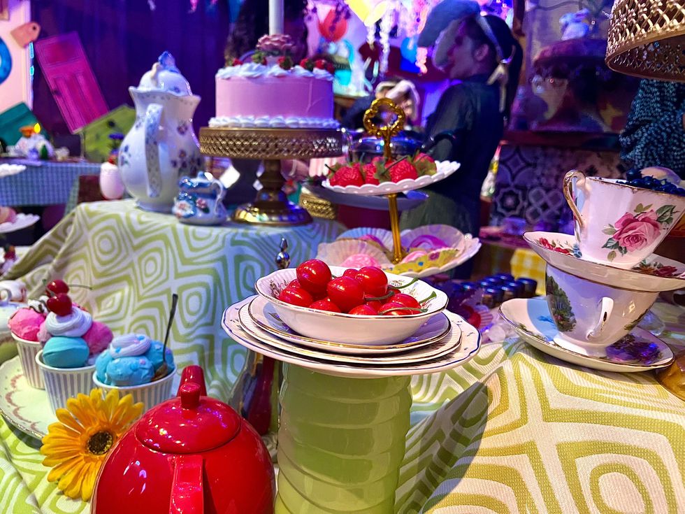 Food decor at The Alice experience.