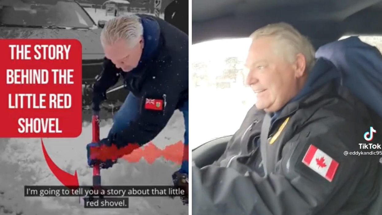 Ford Revealed The Story Behind His Itty-Bitty Red Shovel From Last Week's Blizzard