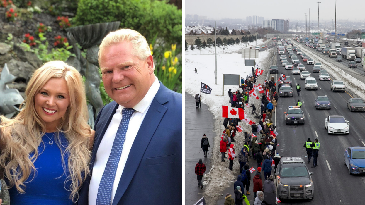 Ford's Daughter Was At The Freedom Convoy Yesterday & Says It Was 'Beautiful To Watch'