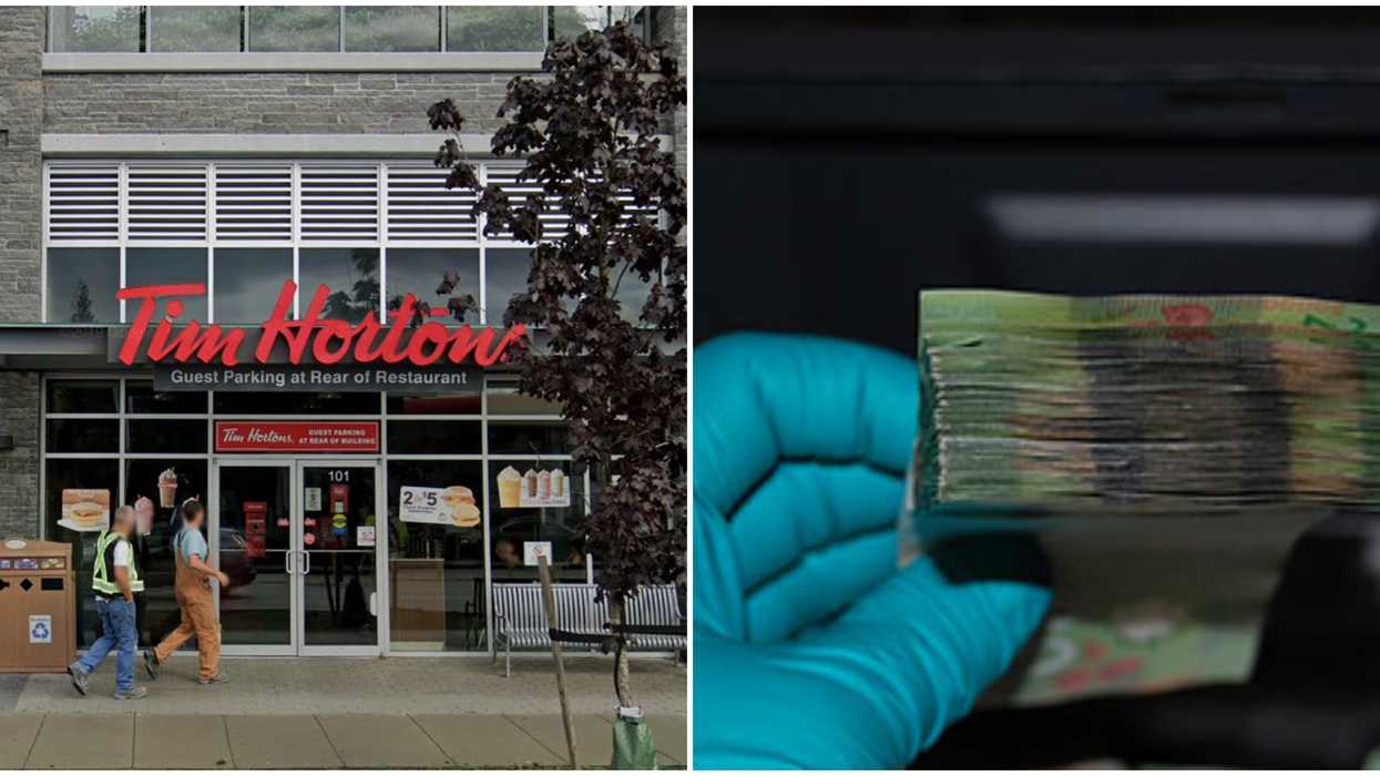 Forgotten Cash At A Tim Hortons In BC: Police Are Looking For The Owner