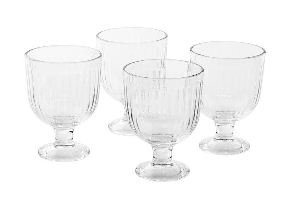 Four goblets.