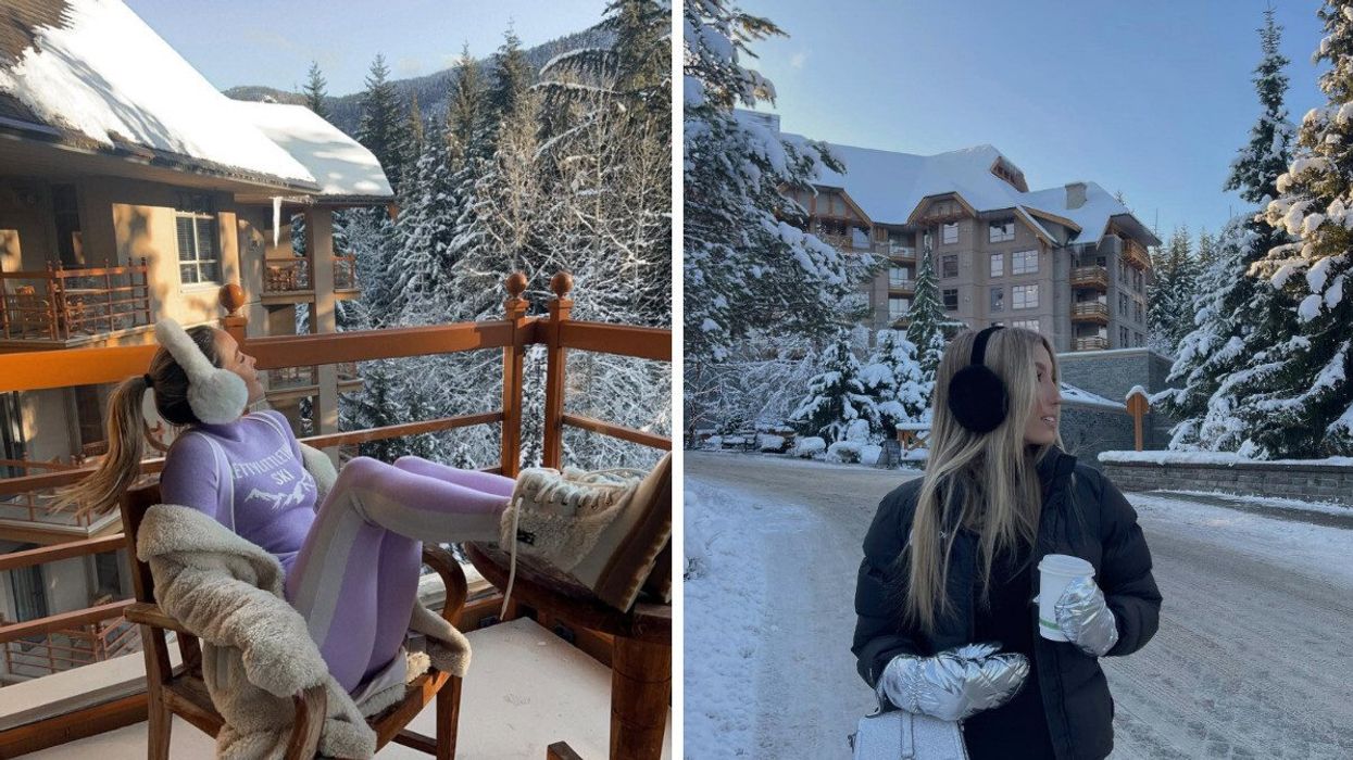 Four Seasons in Whistler. Right: Resort in Whistler.