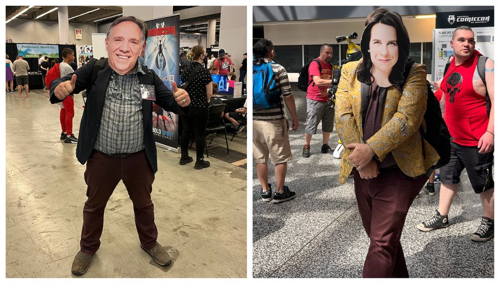 Fran\u00e7ois Legault et Val\u00e9rie Plante.