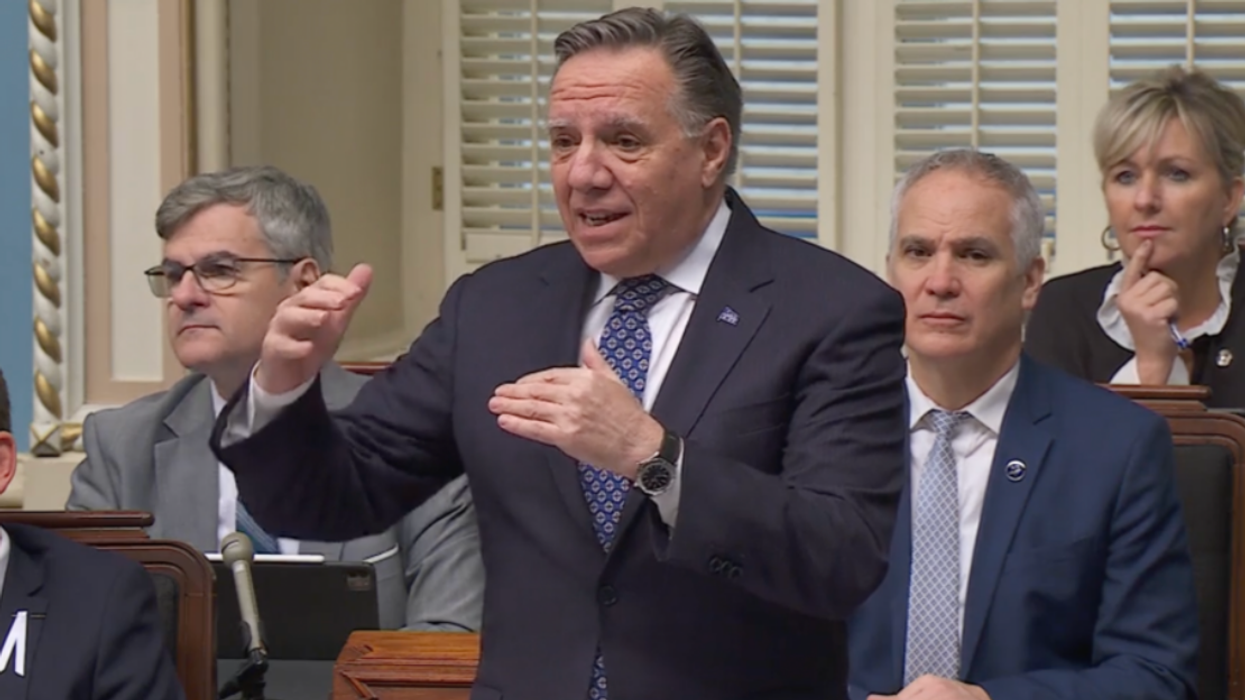 François Legault à l'Assemblée nationale.