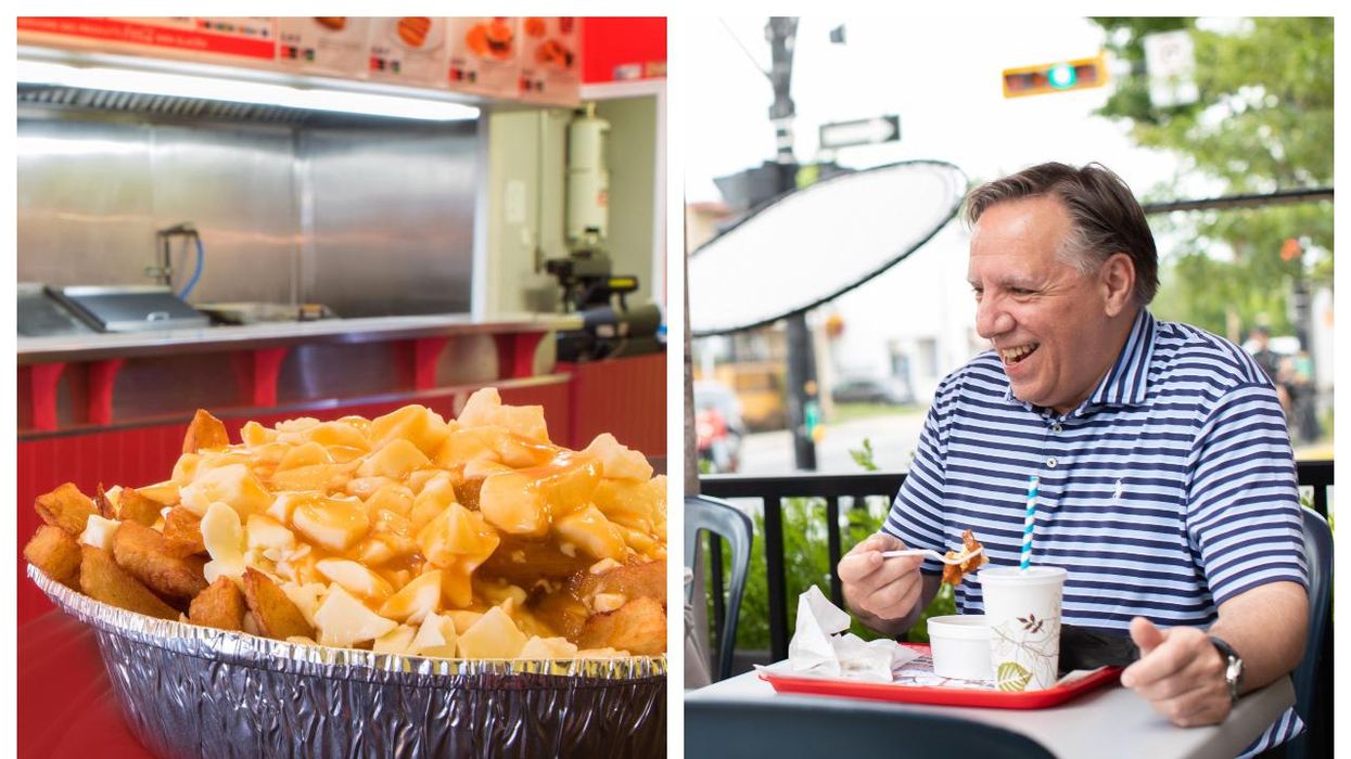 François Legault a trouvé la meilleure poutine au Québec