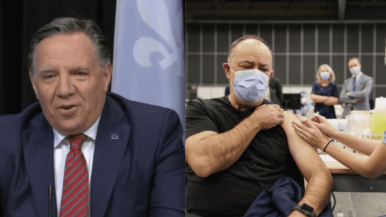 François Legault annonce son vaccin et taquine Christian Dubé