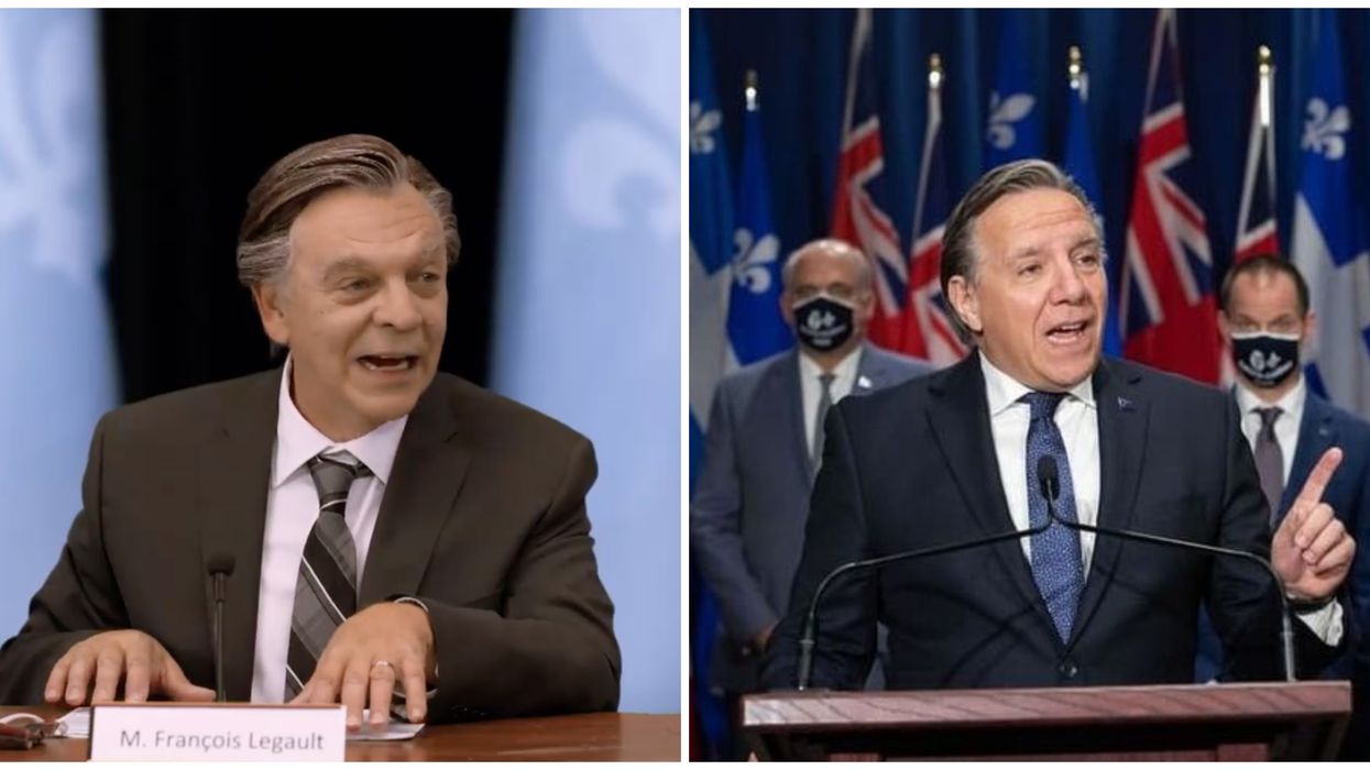 François Legault commente le sketch viral de Marc Labrèche dont il est la vedette