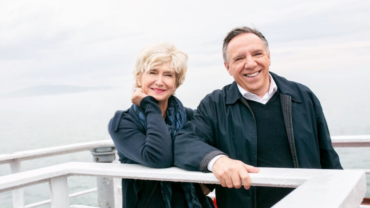 François Legault et Isabelle Brais.