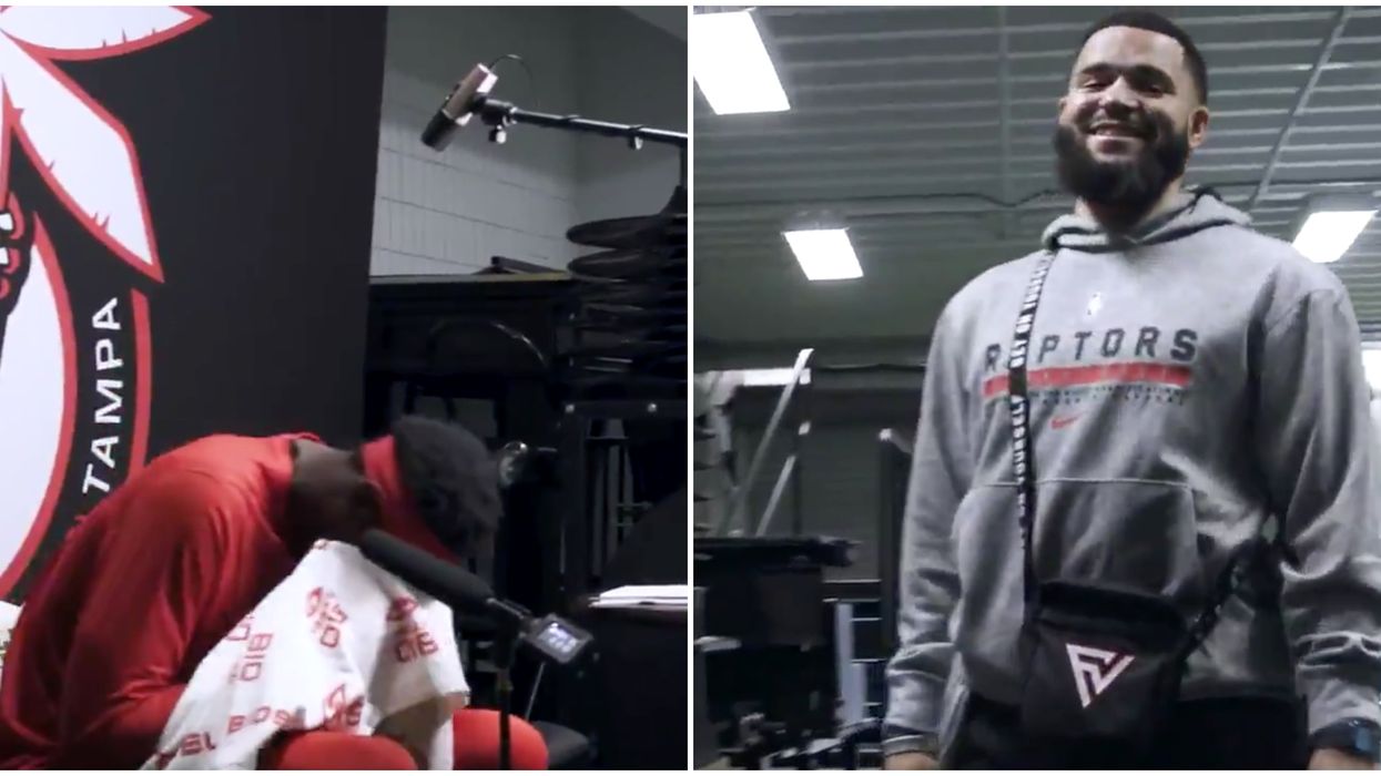 Fred VanVleet and Pascal Siakam's New Bromance Moment Shows Them Giggling Like Kids (VIDEO)