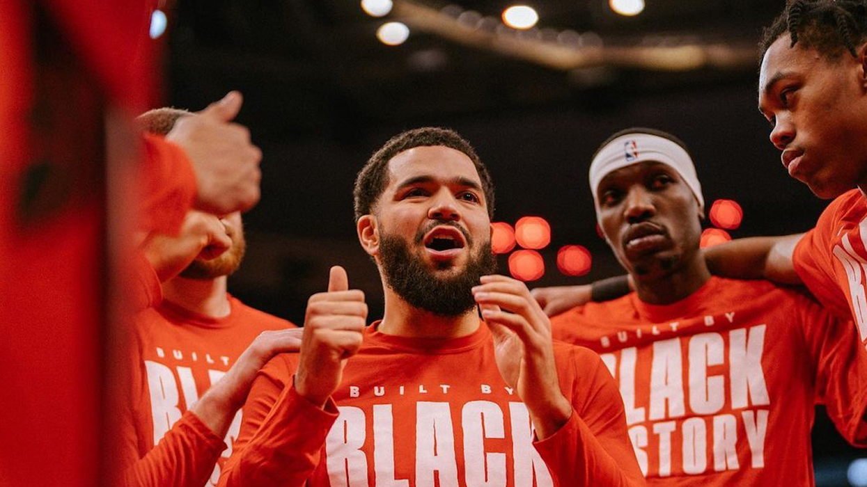 Fred VanVleet at a Raptors game.