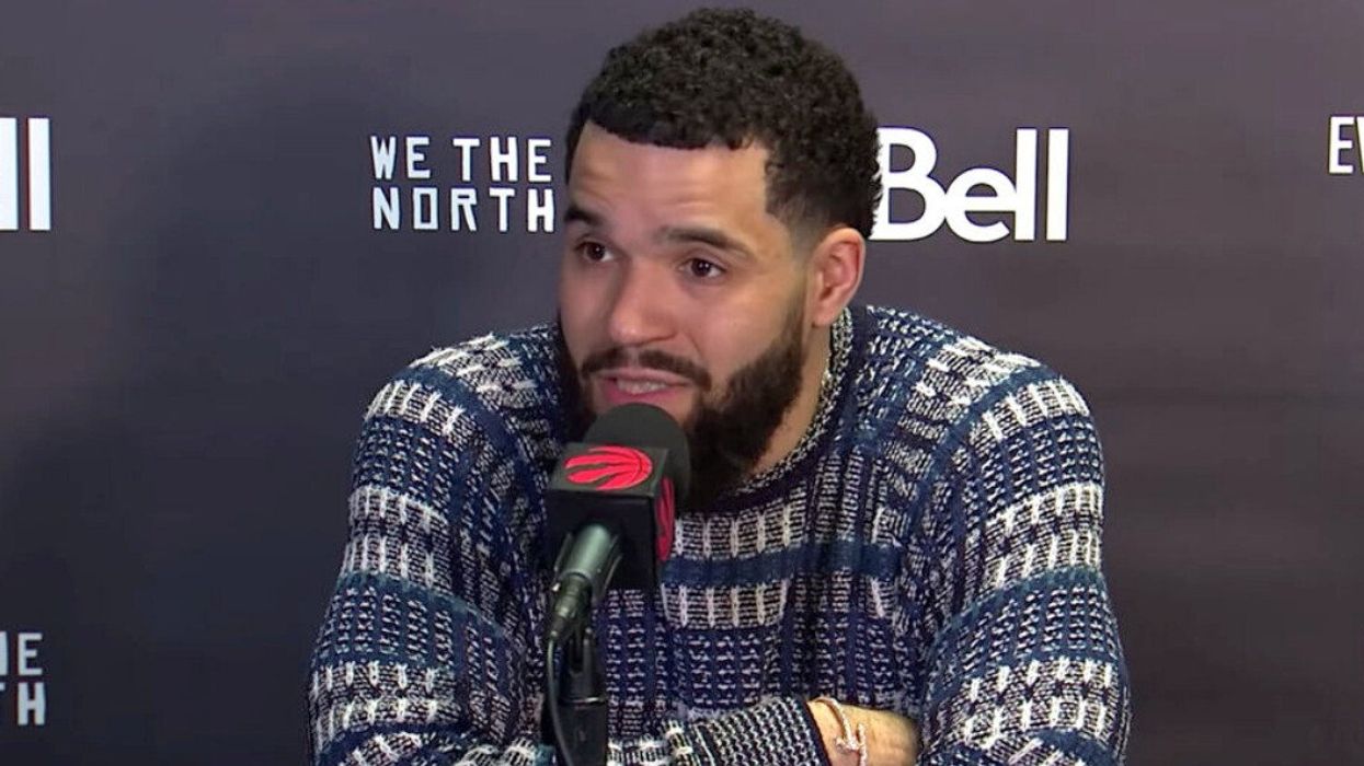 Fred VanVleet speaking to the media after Wednesday night's Toronto Raptors game.