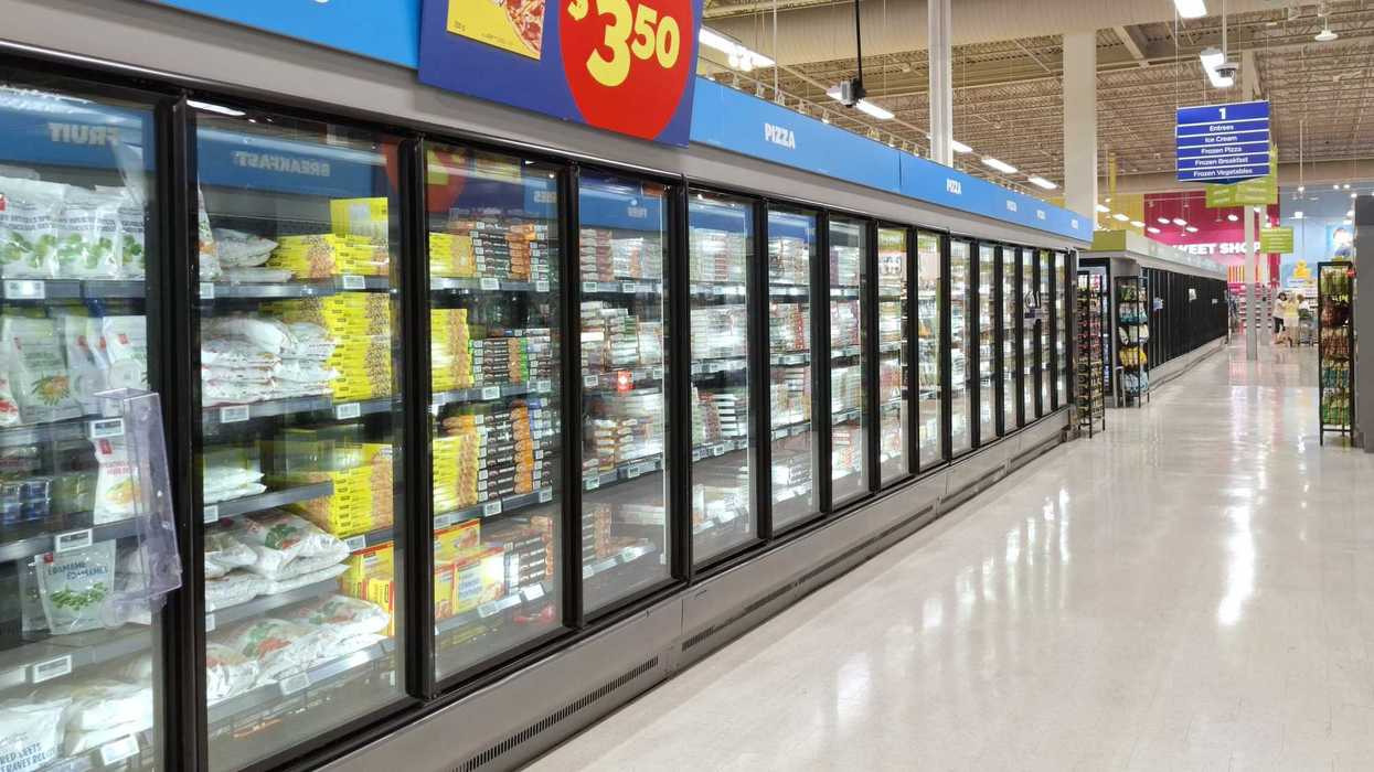 freezer aisle at grocery store in canada