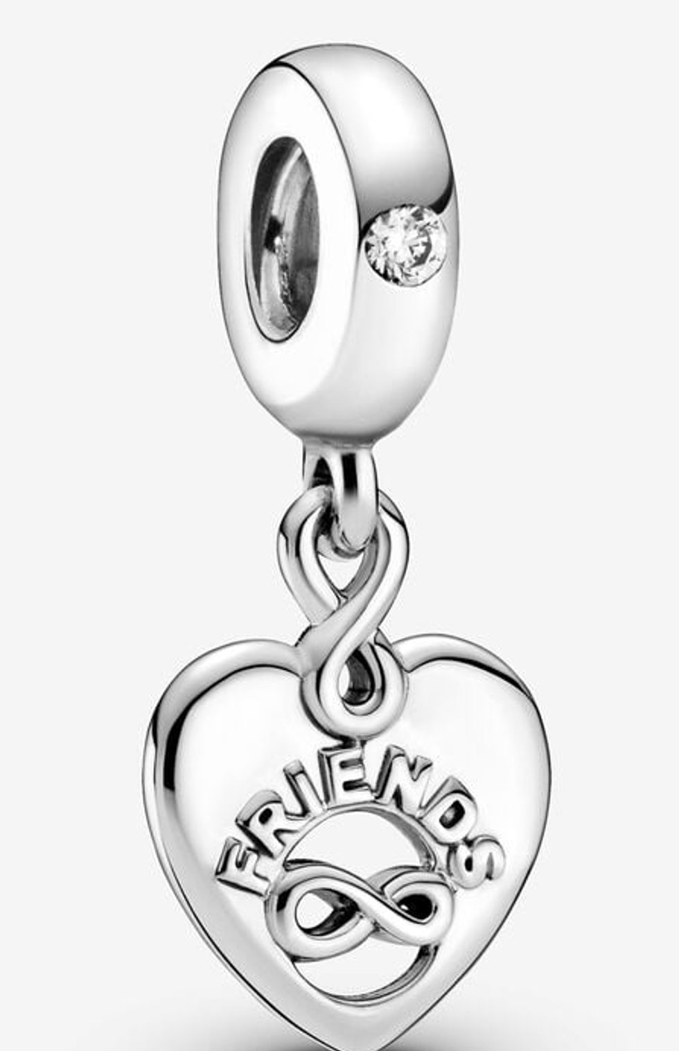 Friends Forever heart dangle charm.