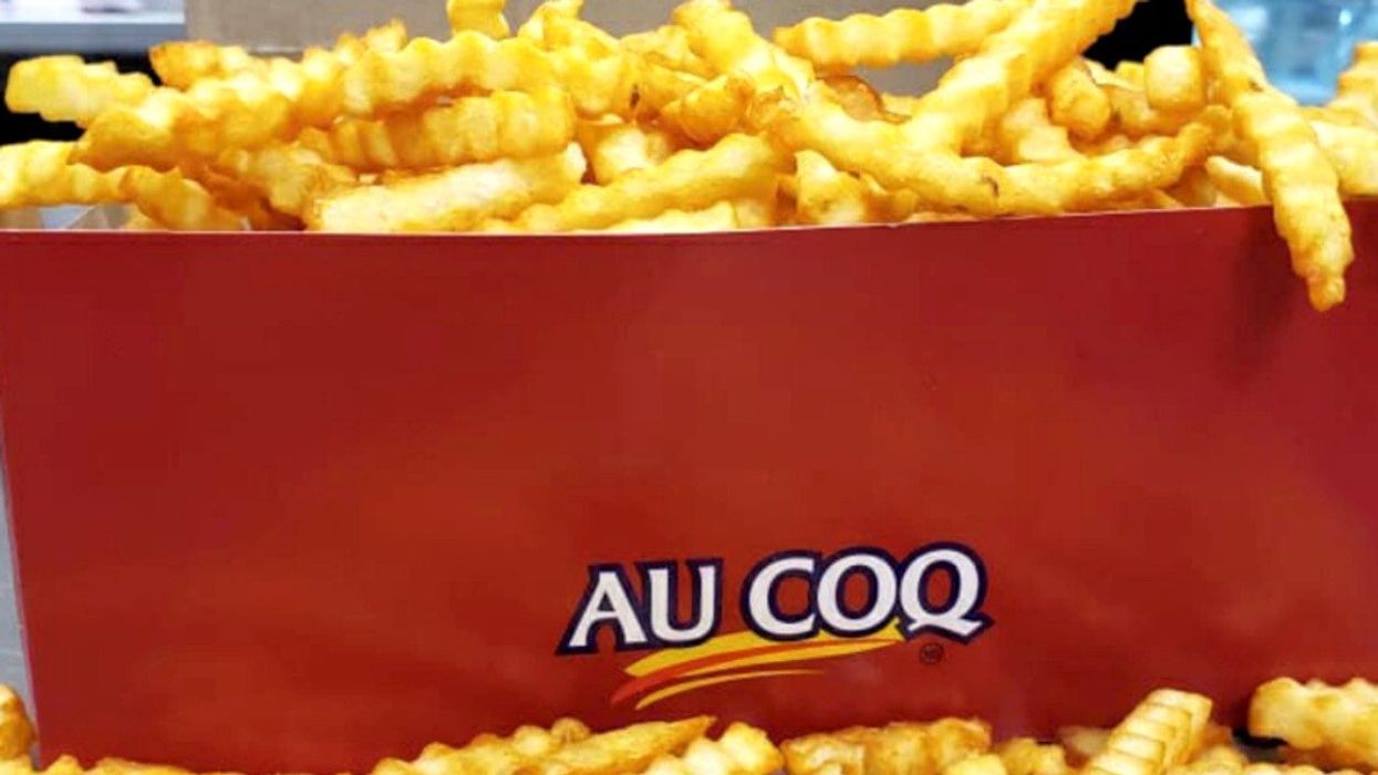Frites des rôtisseries Au Coq.