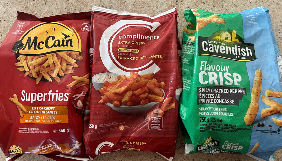 Frites McCain, Compliments et Les fermes Cavendish.