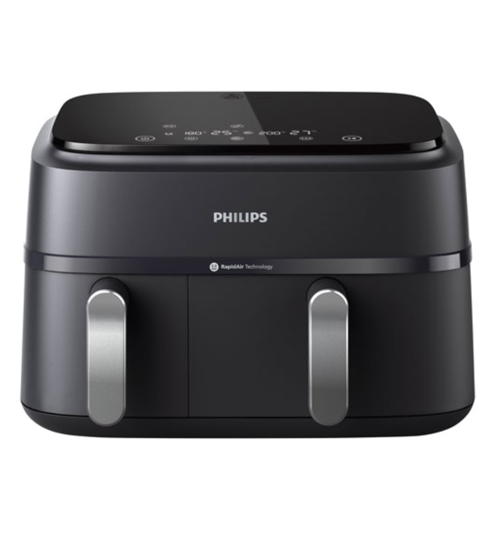 Friteuse \u00e0 air chaud double panier Philips s\u00e9rie 3000 sur le site de Best Buy.
