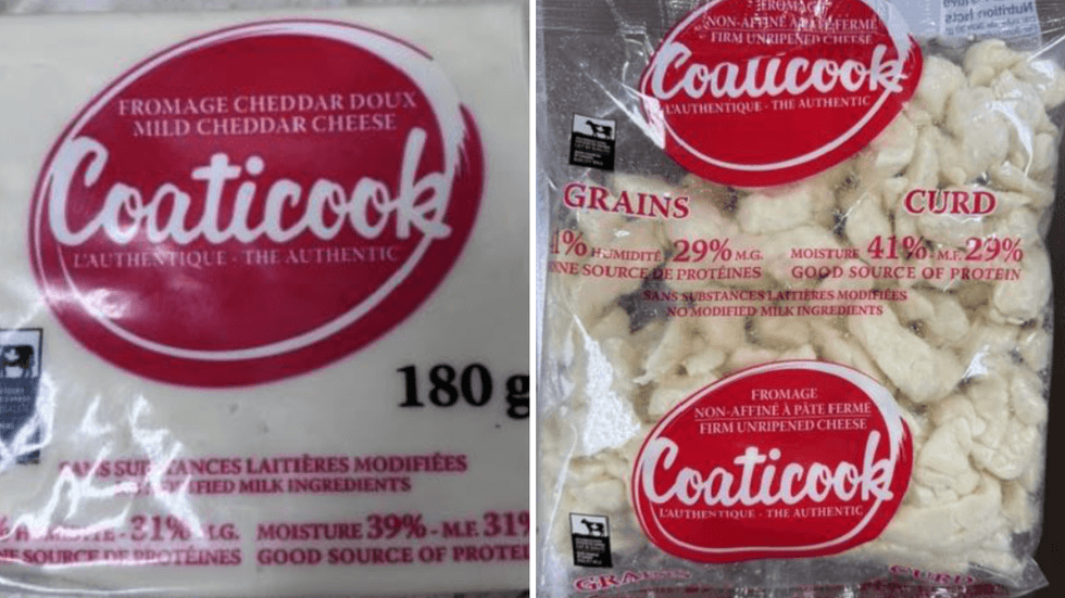 Fromage cheddar de la Laiterie Coaticook.