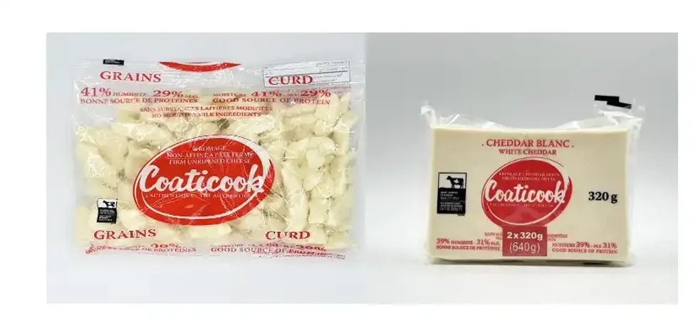 Fromage cheddar de la Laiterie de Coaticook.