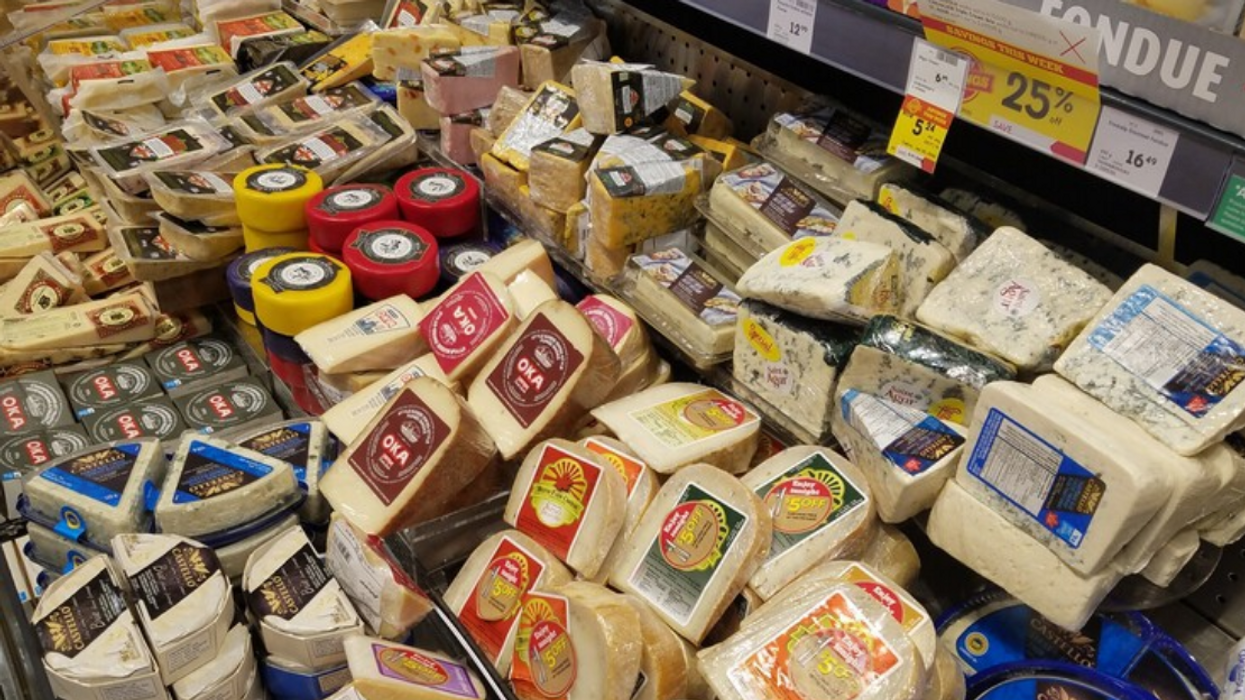 Fromage vendu au Québec.