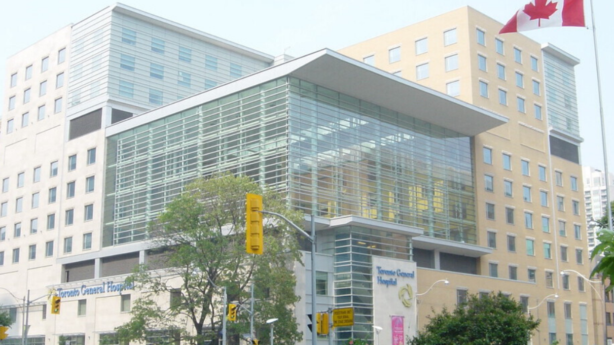 Front view of Toronto General Hospital in Toronto, Ontario in 2005.
