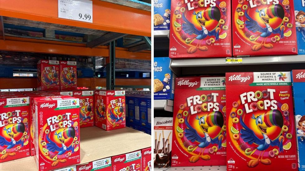 froot loops cereal at costco and dollarama