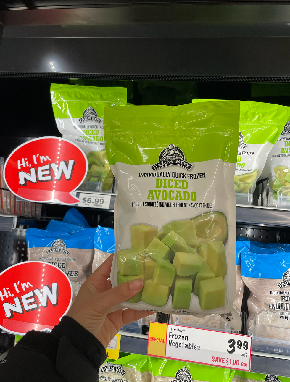 Frozen Vegetables at Farm Boy.