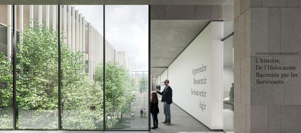 Future salle d'exposition au Mus\u00e9e de l'Holocauste de Montr\u00e9al.