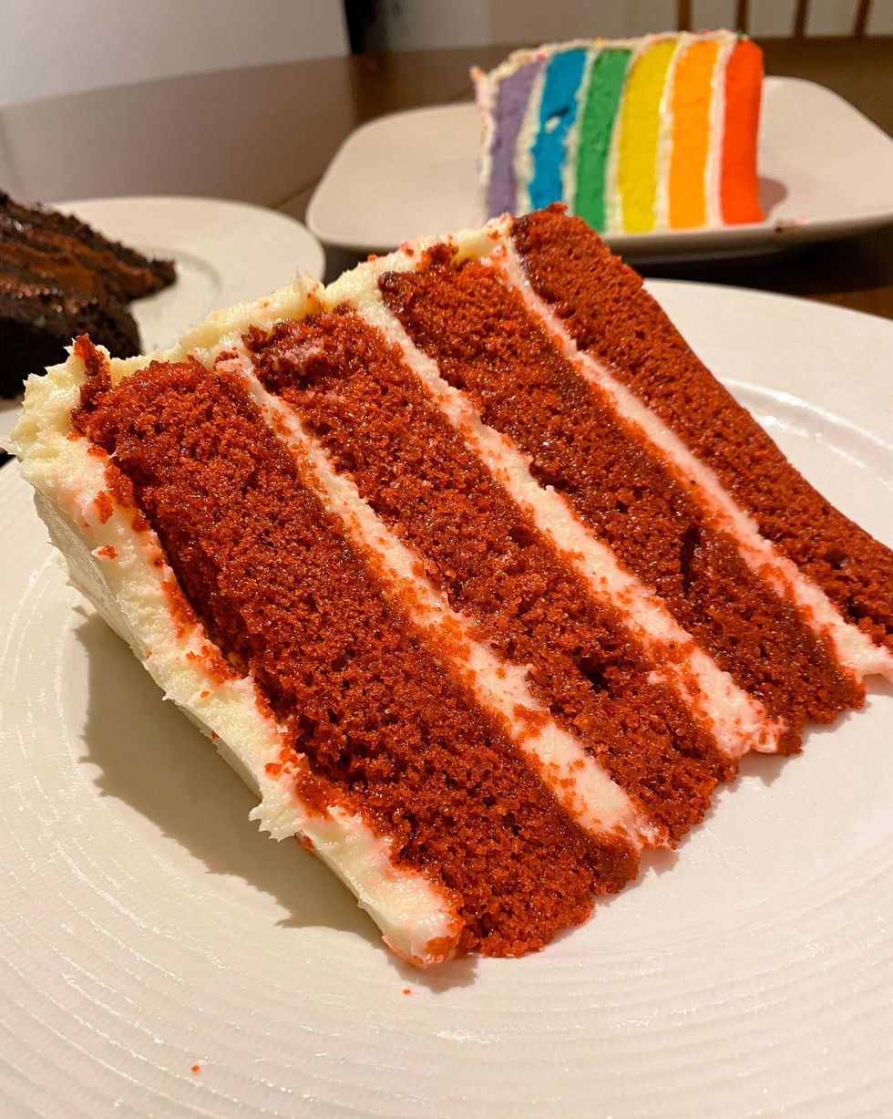 G\u00e2teau velours rouge.