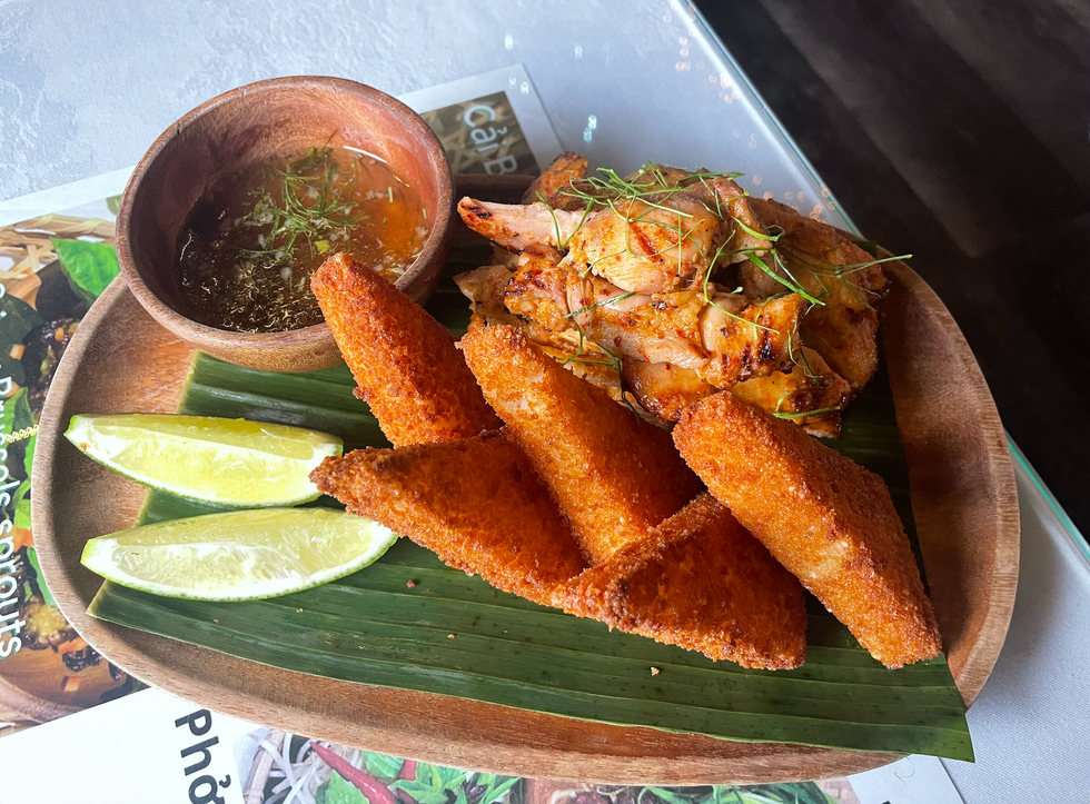 Ga Nuong La Chanh Nep Dua from Pho Ngoc Yen.