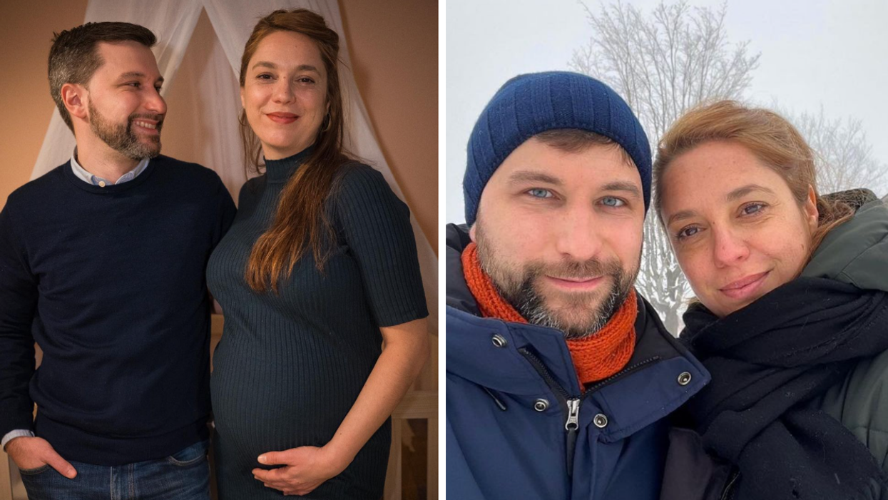 Gabriel Nadeau-Dubois et sa conjointe, Maëlle Desjardins.