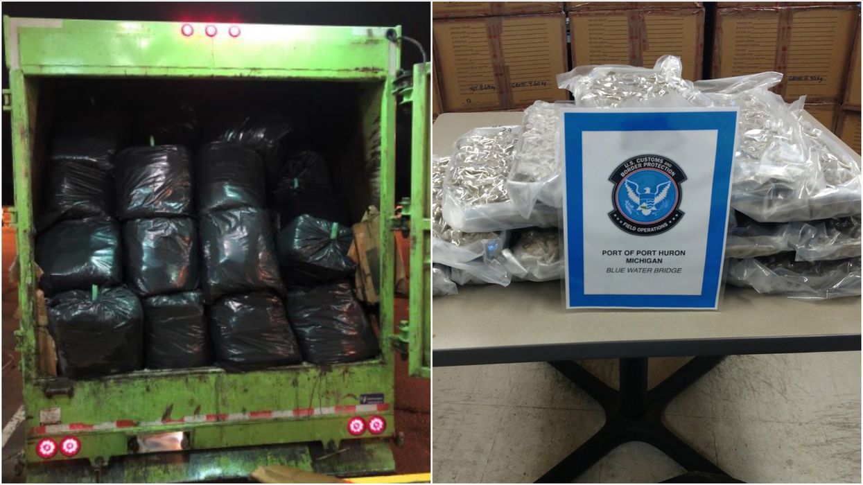 Garbage Truck Full Of Weed Was Busted At The Canada-US Border & There Was 1000 Pounds