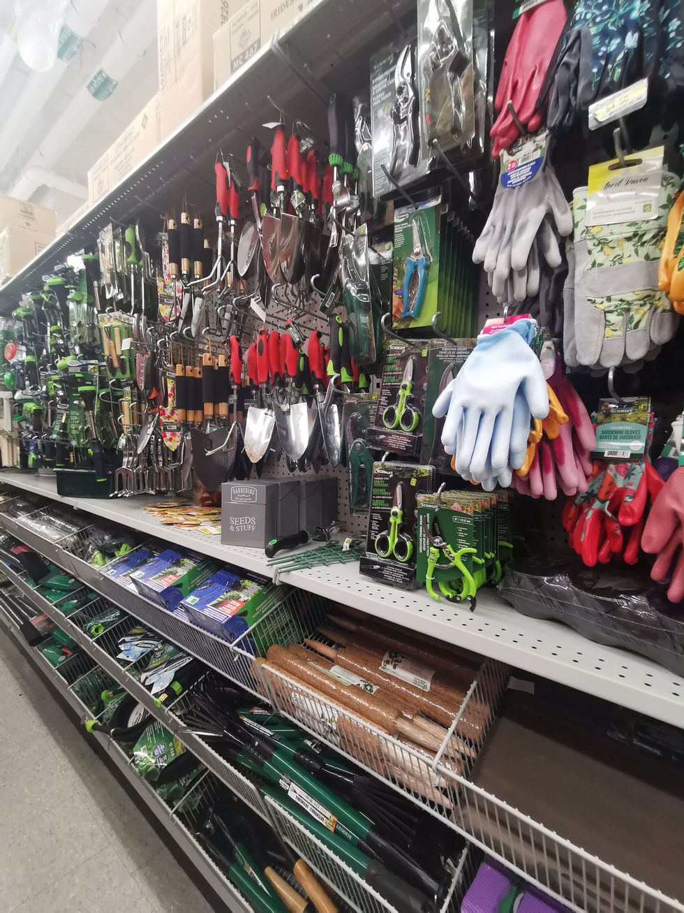 Gardening tools at Dollarama.