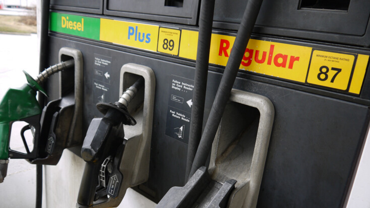 Gas pumps.