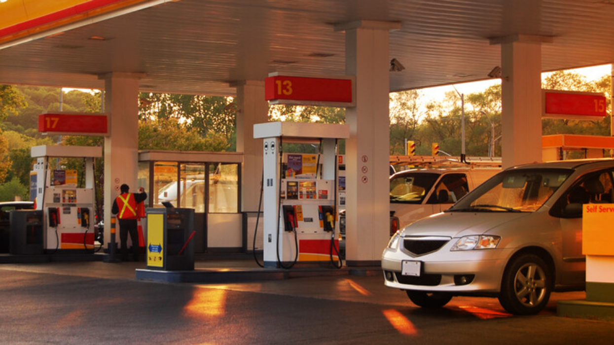 Gas station.