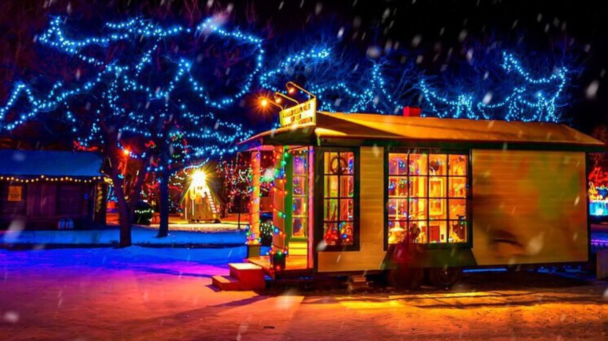 General Store at Simcoe Christmas Panorama.